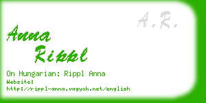 anna rippl business card